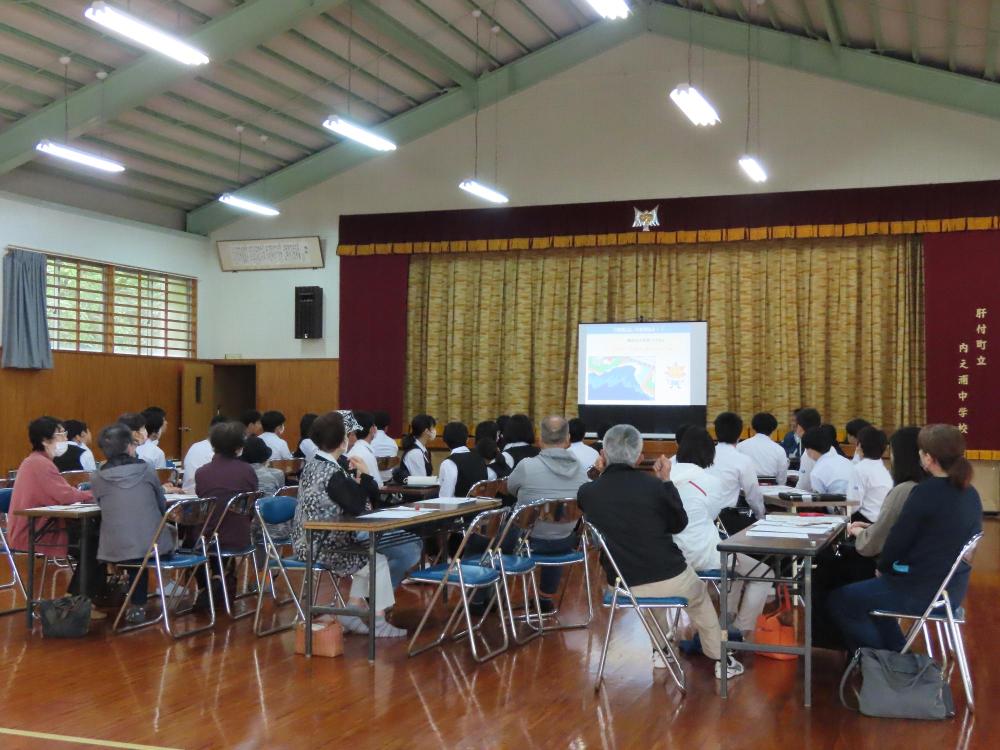 内之浦中防災教育